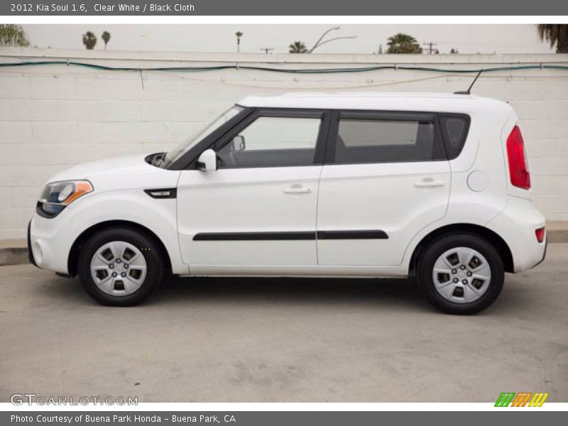 Clear White / Black Cloth 2012 Kia Soul 1.6