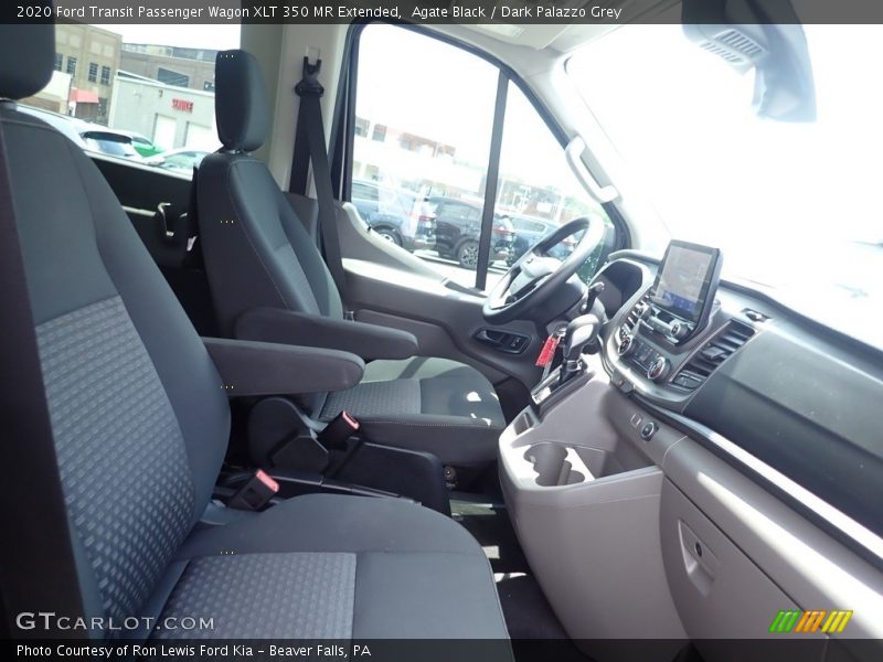 Agate Black / Dark Palazzo Grey 2020 Ford Transit Passenger Wagon XLT 350 MR Extended