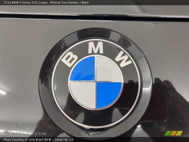 Mineral Grey Metallic / Black 2019 BMW 4 Series 430i Coupe