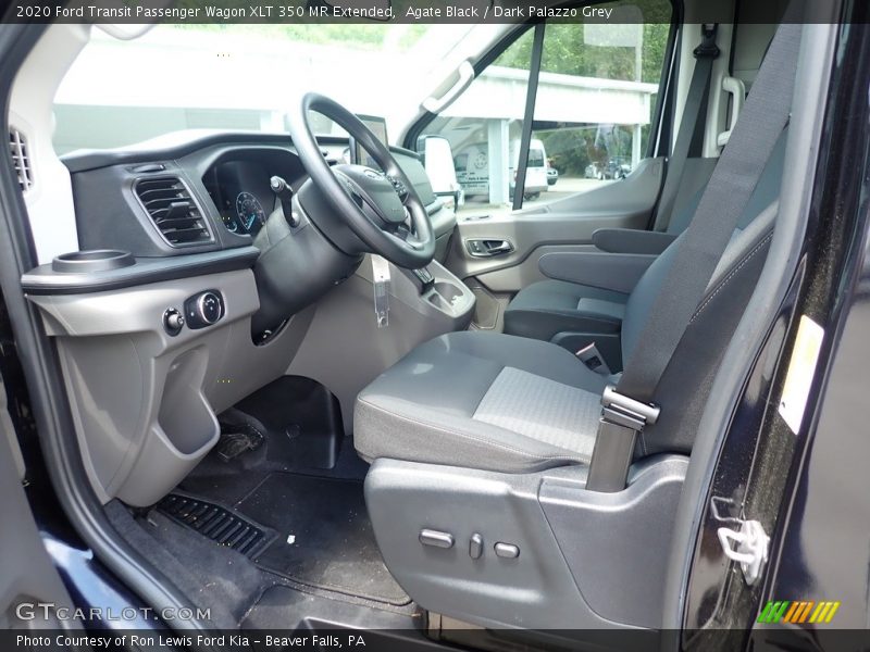 Agate Black / Dark Palazzo Grey 2020 Ford Transit Passenger Wagon XLT 350 MR Extended