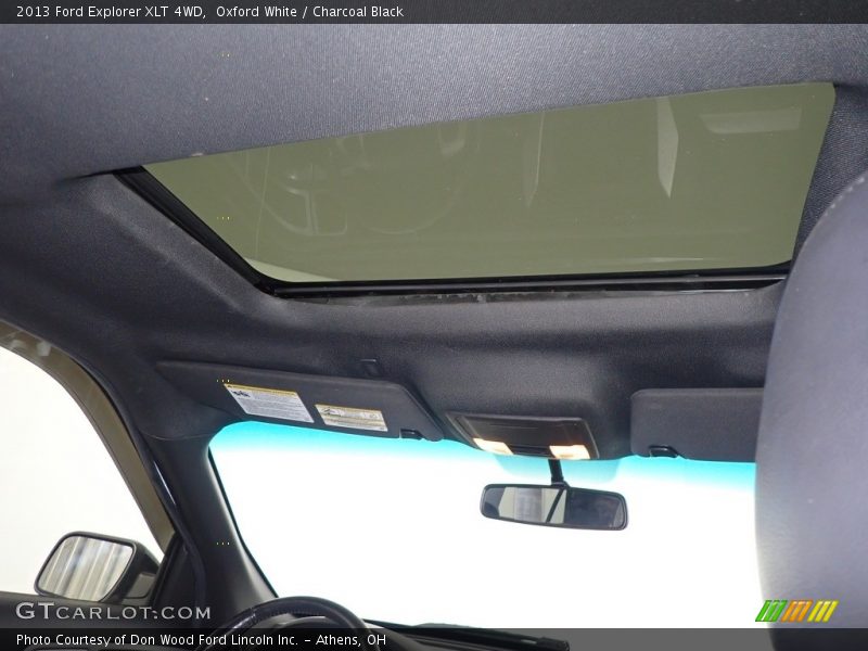 Oxford White / Charcoal Black 2013 Ford Explorer XLT 4WD