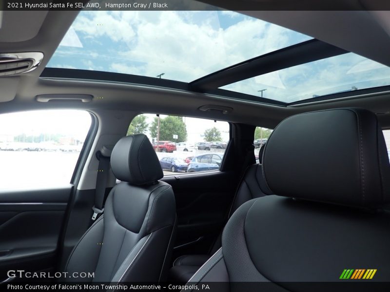 Hampton Gray / Black 2021 Hyundai Santa Fe SEL AWD