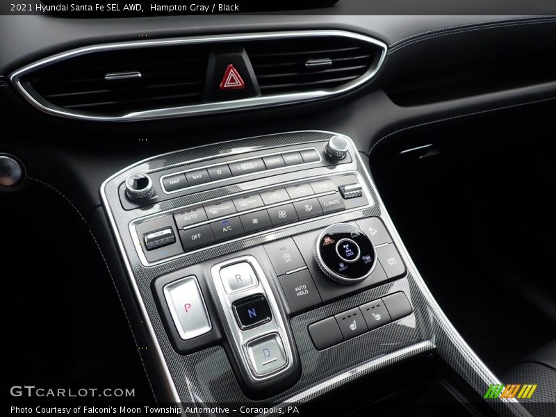Hampton Gray / Black 2021 Hyundai Santa Fe SEL AWD
