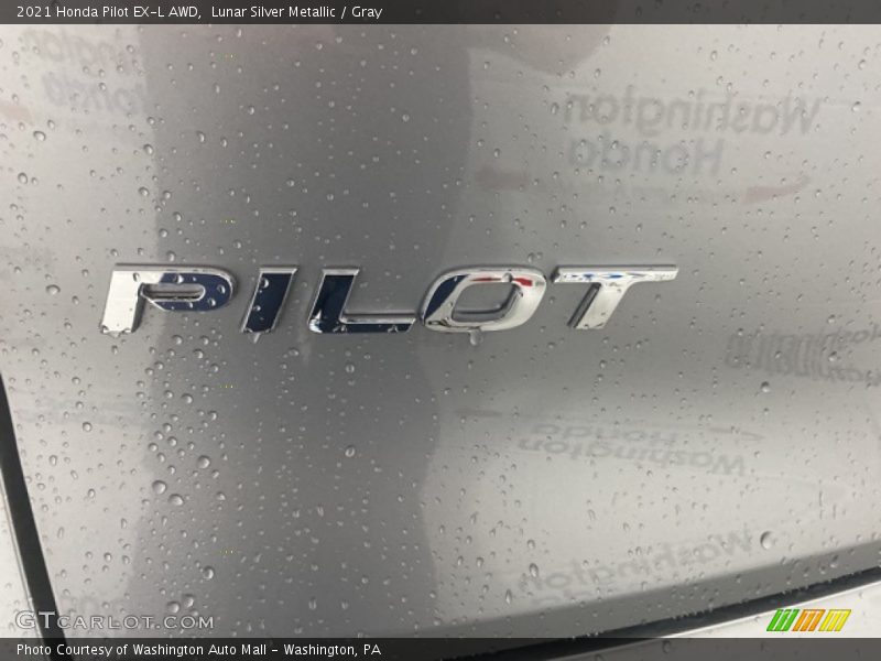 Lunar Silver Metallic / Gray 2021 Honda Pilot EX-L AWD