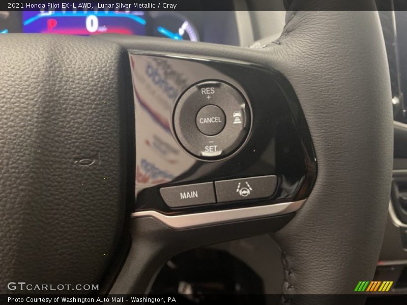 Lunar Silver Metallic / Gray 2021 Honda Pilot EX-L AWD