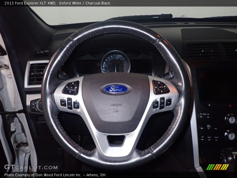 Oxford White / Charcoal Black 2013 Ford Explorer XLT 4WD