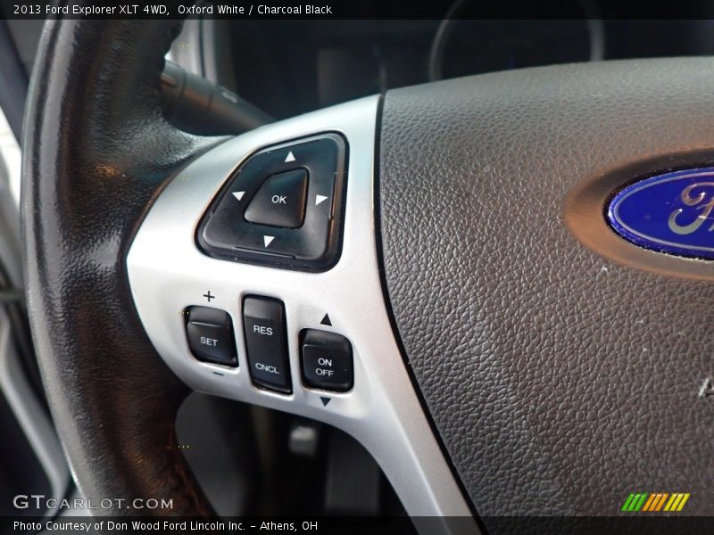 Oxford White / Charcoal Black 2013 Ford Explorer XLT 4WD
