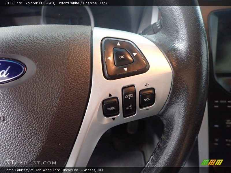 Oxford White / Charcoal Black 2013 Ford Explorer XLT 4WD