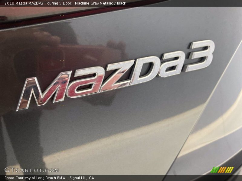 Machine Gray Metallic / Black 2018 Mazda MAZDA3 Touring 5 Door