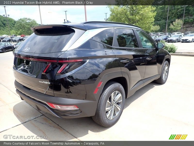 Phantom Black / Gray 2022 Hyundai Tucson Blue Hybrid AWD