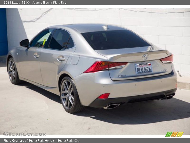 Atomic Silver / Rioja Red 2018 Lexus IS 300