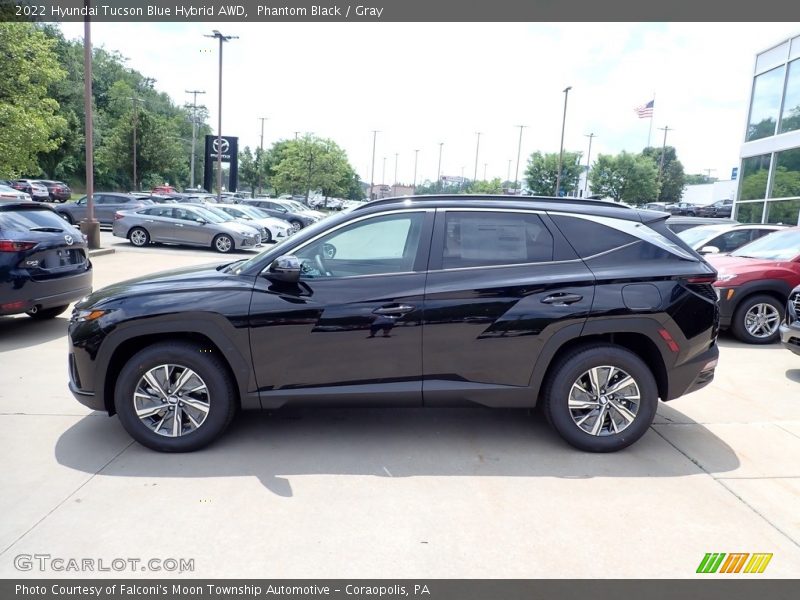 Phantom Black / Gray 2022 Hyundai Tucson Blue Hybrid AWD