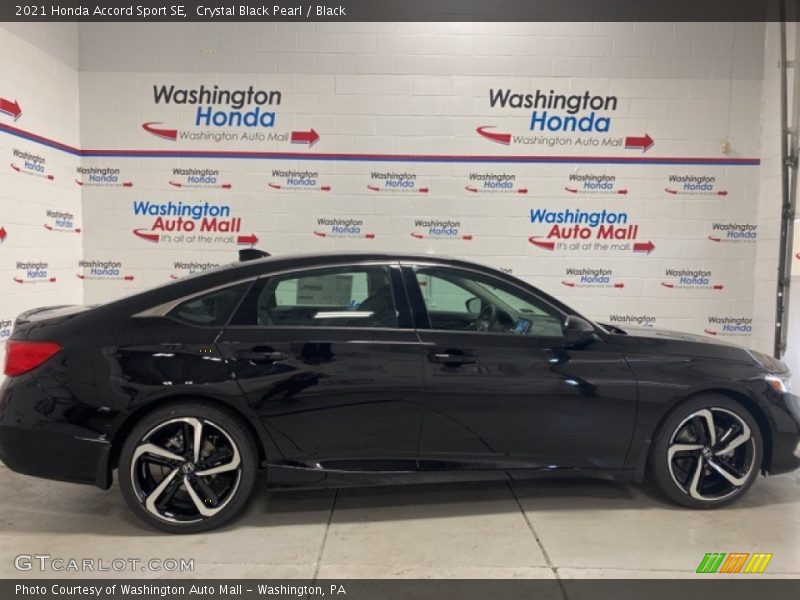 Crystal Black Pearl / Black 2021 Honda Accord Sport SE
