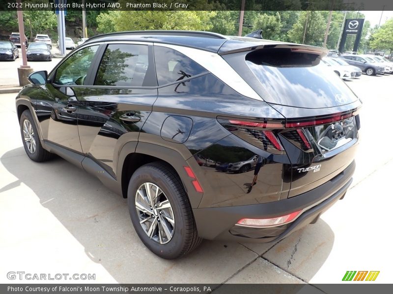 Phantom Black / Gray 2022 Hyundai Tucson Blue Hybrid AWD