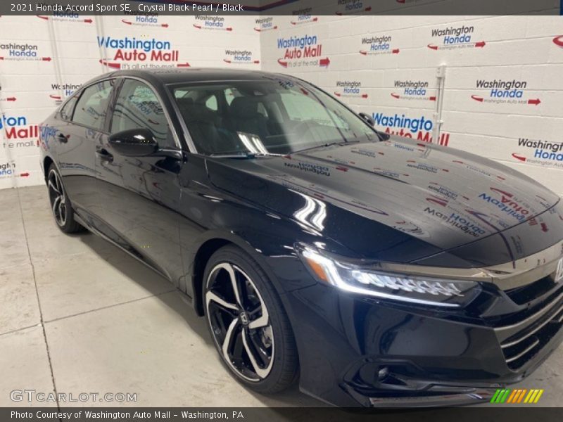 Crystal Black Pearl / Black 2021 Honda Accord Sport SE