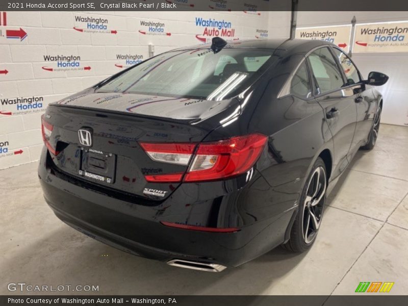 Crystal Black Pearl / Black 2021 Honda Accord Sport SE