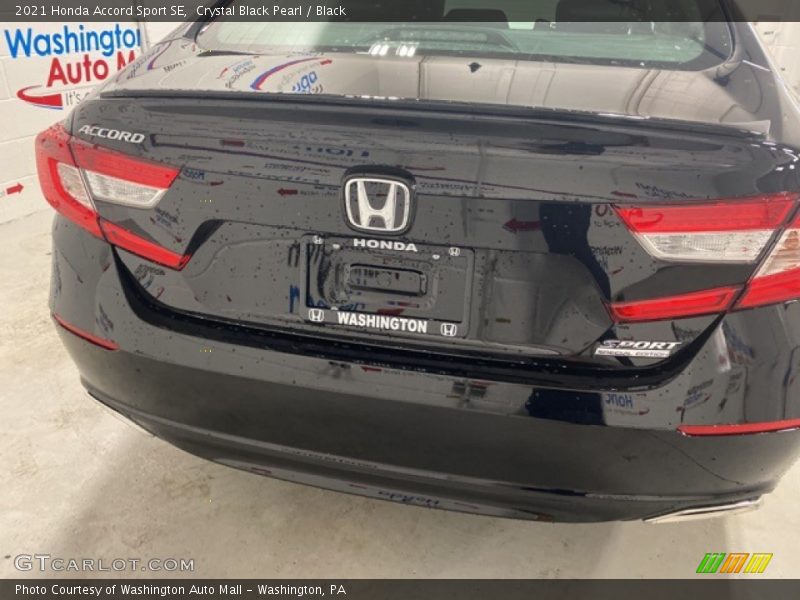 Crystal Black Pearl / Black 2021 Honda Accord Sport SE