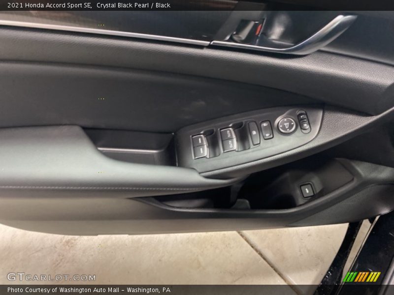 Crystal Black Pearl / Black 2021 Honda Accord Sport SE