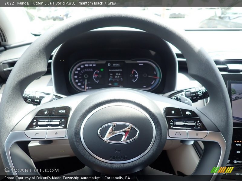 Phantom Black / Gray 2022 Hyundai Tucson Blue Hybrid AWD