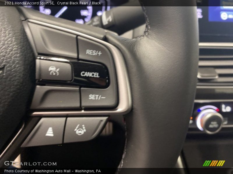 Crystal Black Pearl / Black 2021 Honda Accord Sport SE