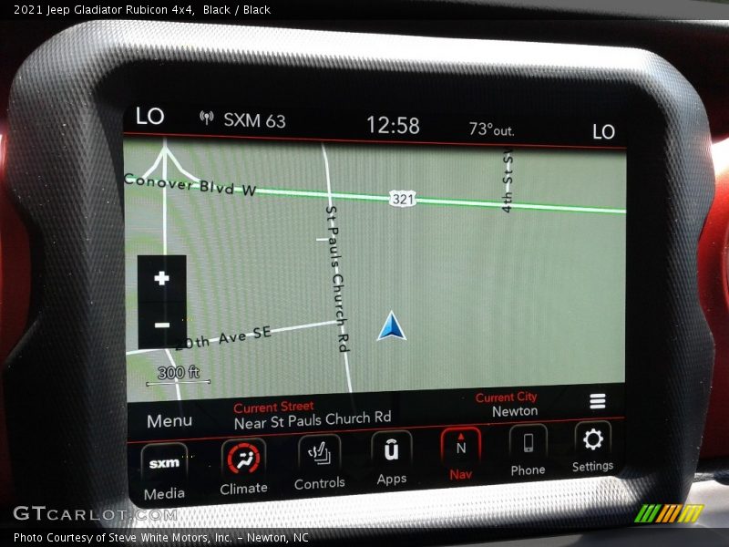 Navigation of 2021 Gladiator Rubicon 4x4