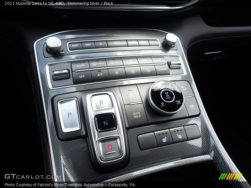 Shimmering Silver / Black 2021 Hyundai Santa Fe SEL AWD