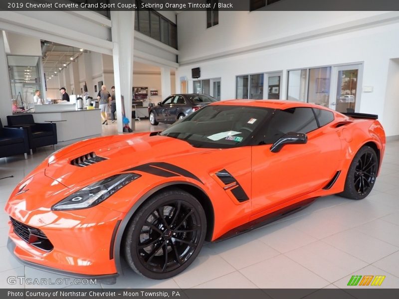 Sebring Orange Tintcoat / Black 2019 Chevrolet Corvette Grand Sport Coupe