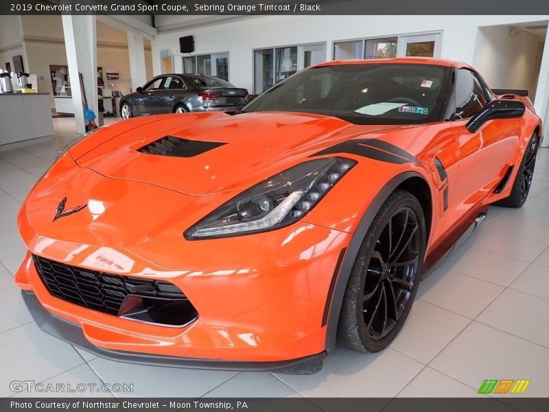 Sebring Orange Tintcoat / Black 2019 Chevrolet Corvette Grand Sport Coupe