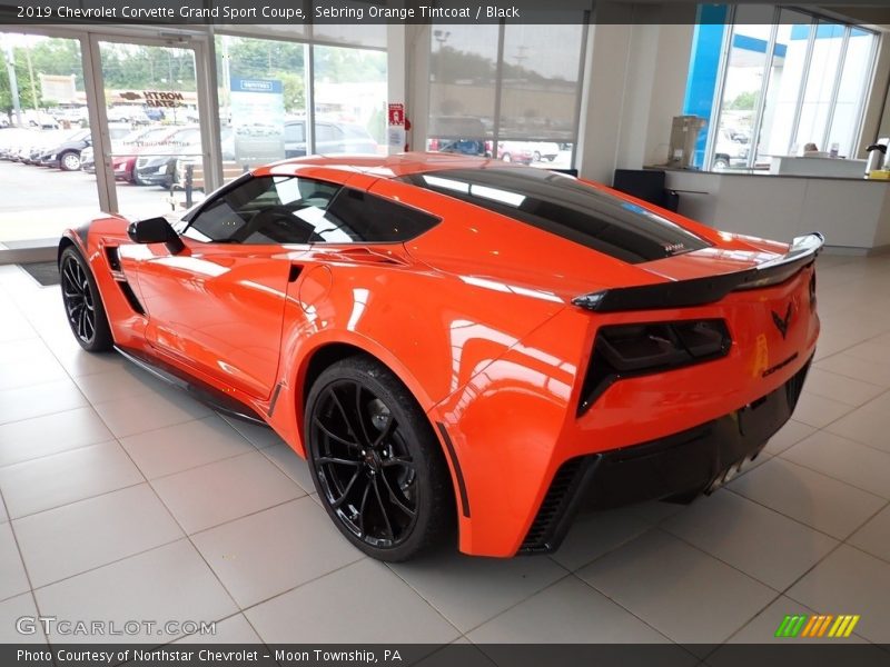 Sebring Orange Tintcoat / Black 2019 Chevrolet Corvette Grand Sport Coupe