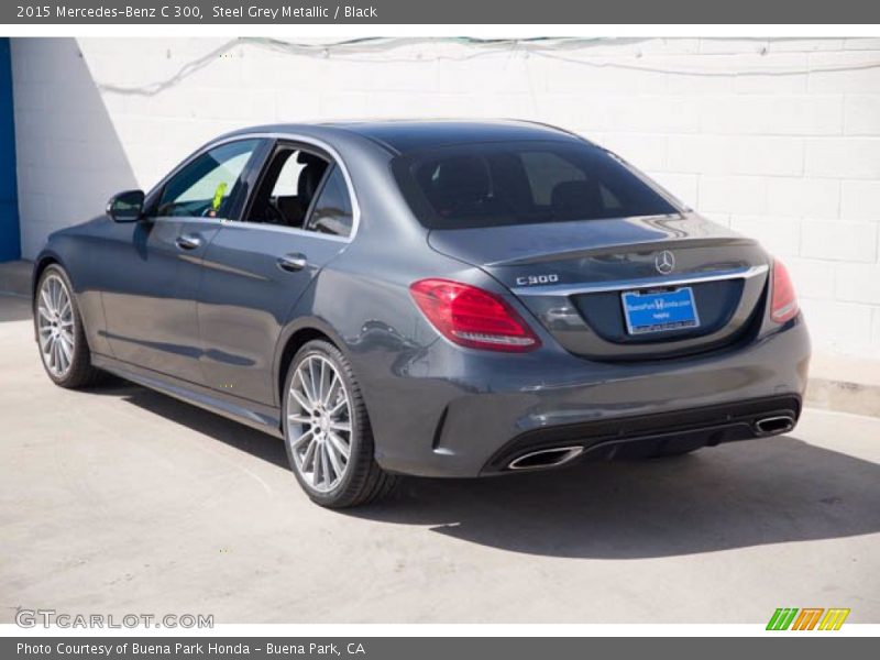 Steel Grey Metallic / Black 2015 Mercedes-Benz C 300