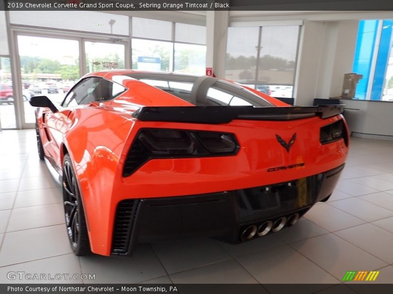 Sebring Orange Tintcoat / Black 2019 Chevrolet Corvette Grand Sport Coupe