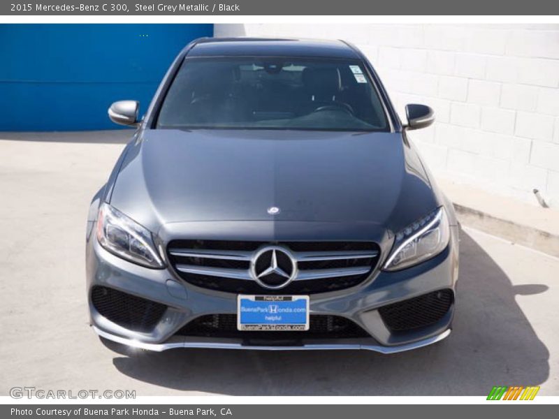 Steel Grey Metallic / Black 2015 Mercedes-Benz C 300