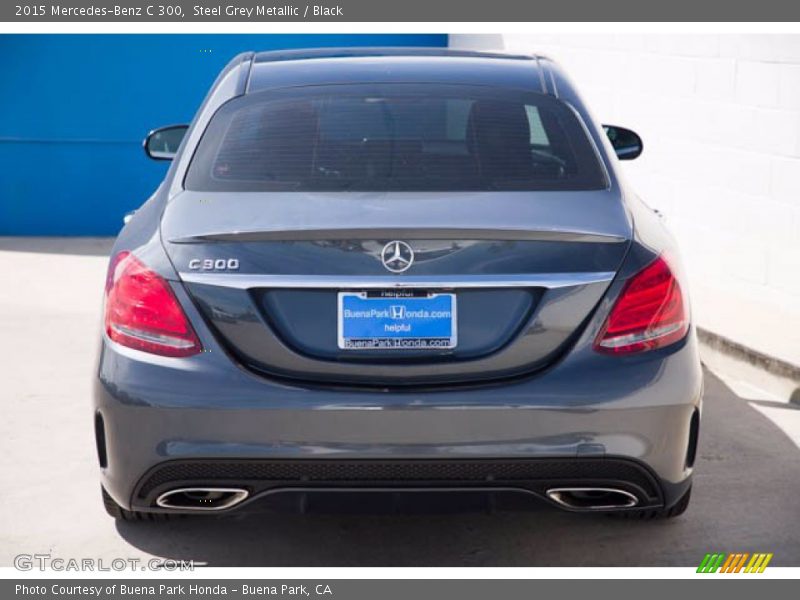 Steel Grey Metallic / Black 2015 Mercedes-Benz C 300