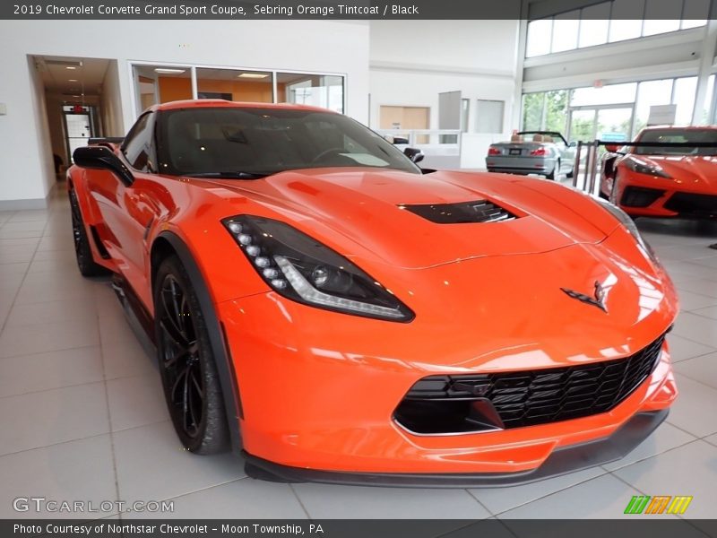 Sebring Orange Tintcoat / Black 2019 Chevrolet Corvette Grand Sport Coupe