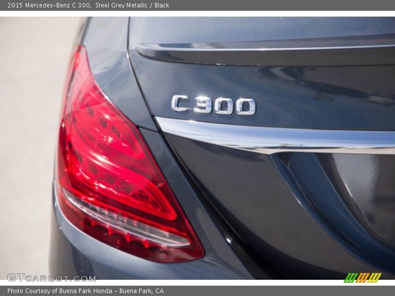 Steel Grey Metallic / Black 2015 Mercedes-Benz C 300