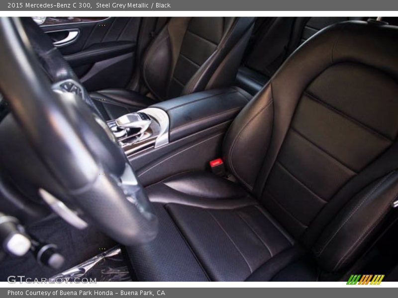 Steel Grey Metallic / Black 2015 Mercedes-Benz C 300