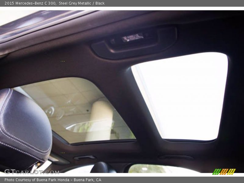 Steel Grey Metallic / Black 2015 Mercedes-Benz C 300