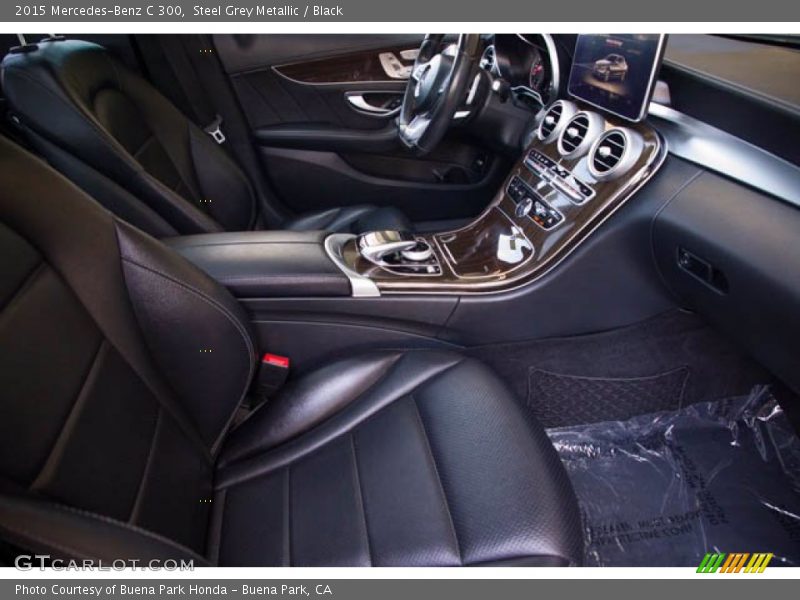 Steel Grey Metallic / Black 2015 Mercedes-Benz C 300