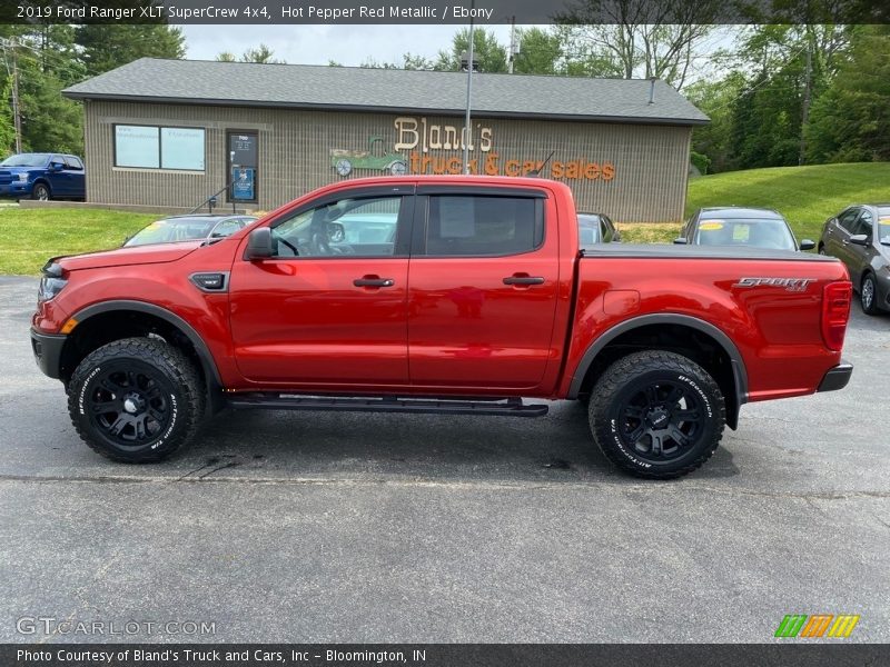 Hot Pepper Red Metallic / Ebony 2019 Ford Ranger XLT SuperCrew 4x4