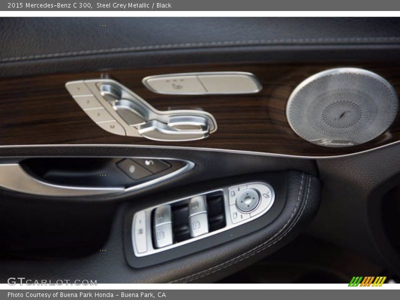 Steel Grey Metallic / Black 2015 Mercedes-Benz C 300
