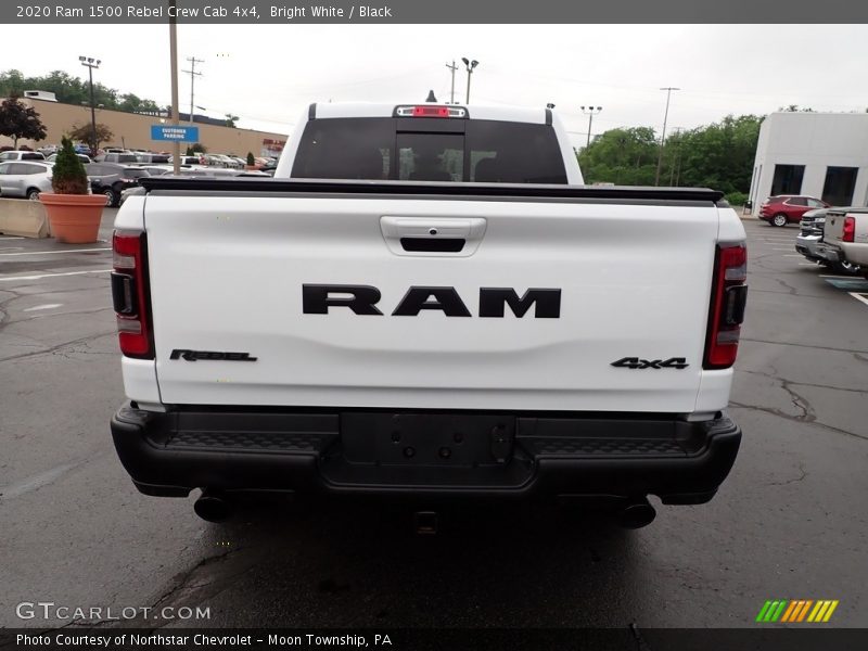 Bright White / Black 2020 Ram 1500 Rebel Crew Cab 4x4