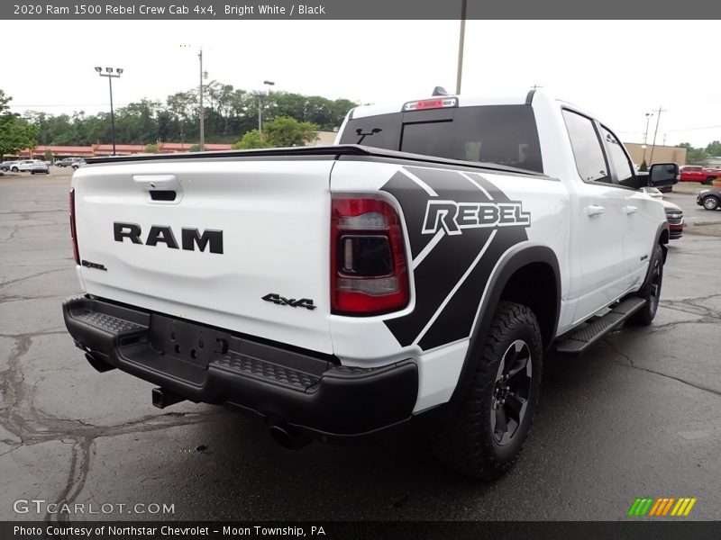 Bright White / Black 2020 Ram 1500 Rebel Crew Cab 4x4