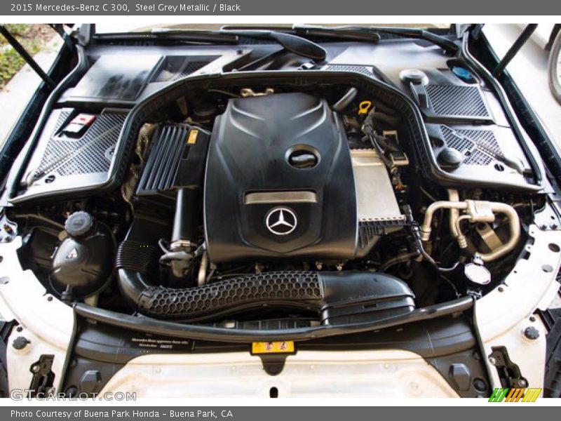 Steel Grey Metallic / Black 2015 Mercedes-Benz C 300