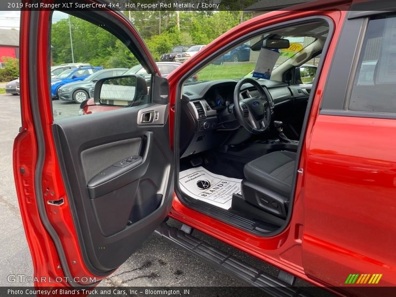 Hot Pepper Red Metallic / Ebony 2019 Ford Ranger XLT SuperCrew 4x4