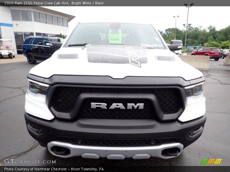Bright White / Black 2020 Ram 1500 Rebel Crew Cab 4x4