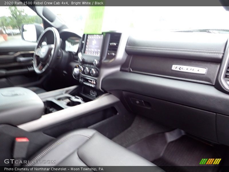 Bright White / Black 2020 Ram 1500 Rebel Crew Cab 4x4