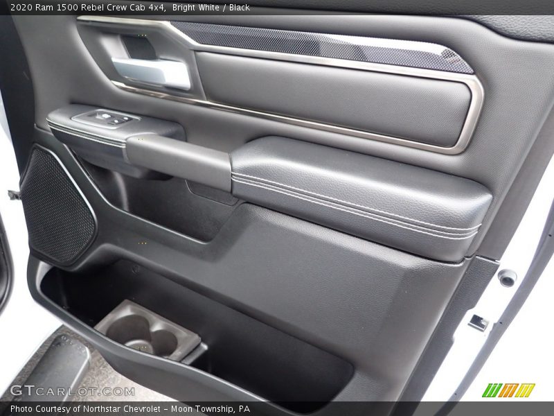 Bright White / Black 2020 Ram 1500 Rebel Crew Cab 4x4