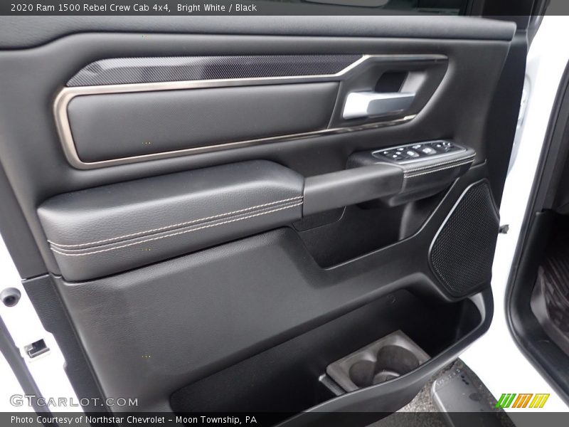 Bright White / Black 2020 Ram 1500 Rebel Crew Cab 4x4