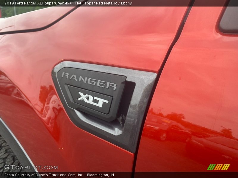 Hot Pepper Red Metallic / Ebony 2019 Ford Ranger XLT SuperCrew 4x4