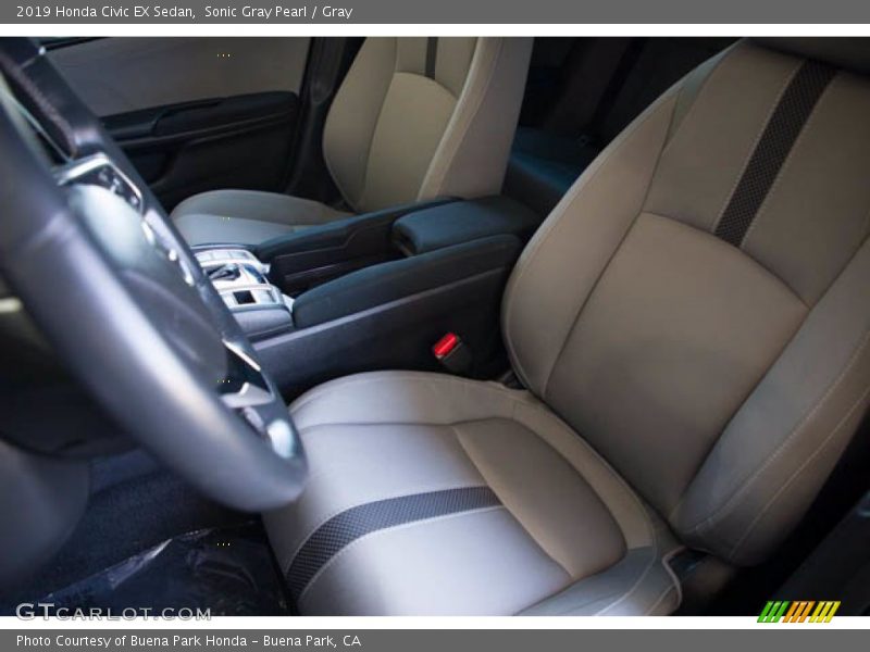 Sonic Gray Pearl / Gray 2019 Honda Civic EX Sedan